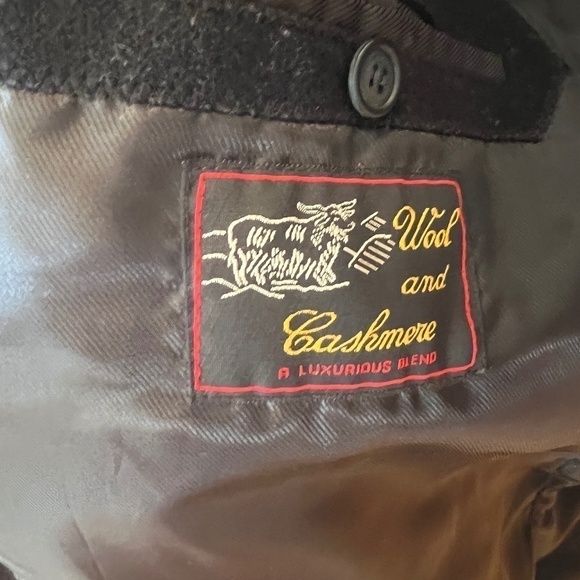 Stafford Executive Men's Collection Overcoat Long Black - XXL - Big and Tall - Picture 4 of 6